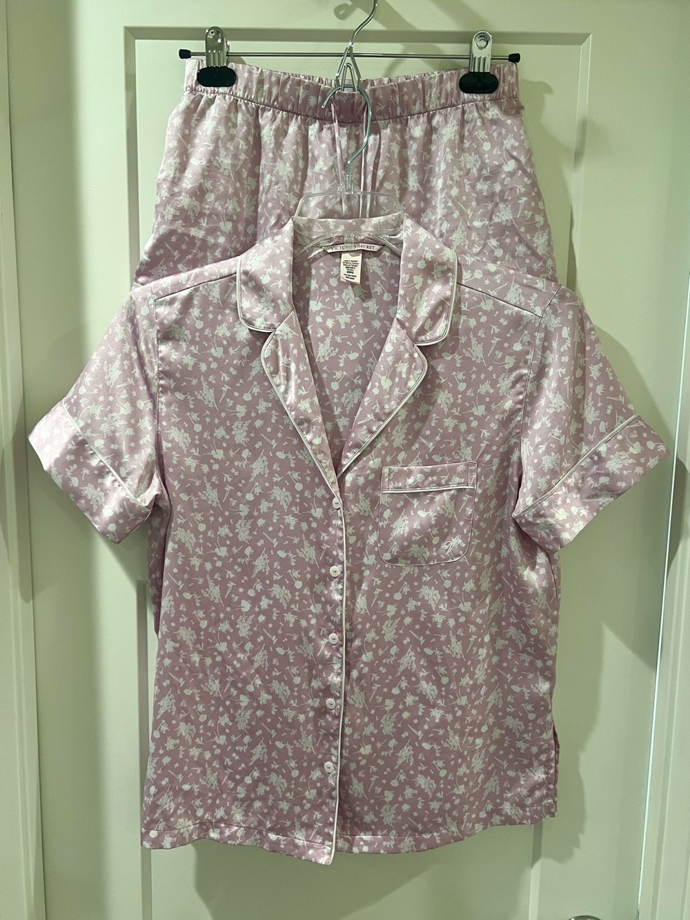 Victoria's Secret Floral Short Sleeve Pajama Set XS